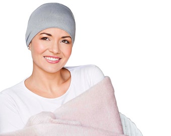 Masumi Cotton Cozy Sleep Cap para mujeres, Chemo Headwear - Sombrero contra el cáncer, Sombreros para pacientes con cáncer, Soft Chemo Cap, Turbantes, Alopecia Pérdida de cabello