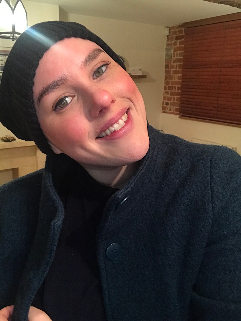 Ari Winter Hats Knitted Chemo Headwear for Women with Cancer Wool Hats for Cancer Patients Turban for Alopecia Hair Loss Chemo Cap