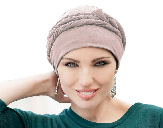 Chemo Berretto In Bambù Visconte Morbido Per Donna – Perdita Capelli Chemioterapia – Viola – Taglia Unica Elastica