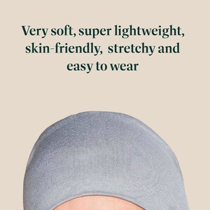 Masumi Cotton Cozy Sleep Cap for Women, Chemo Headwear Cancer Hat, Hats for Cancer Patients, Soft Chemo Cap, Turbans, Alopecia Hair Loss image 3