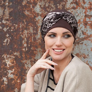 Masumi ELLA Cotton Cosy Headwear Hat for Women, Chemo Headwear for Women with Alopecia, Turbans Hats for Cancer Patients, Soft Hairloss Cap
