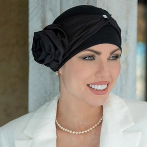 Masumi Bamboo Chemo Turban Head Covering for Women, Chemotherapy Headwear Hat for Ladies, Cancer Cap, Hats for Hair Loss - Mirabella