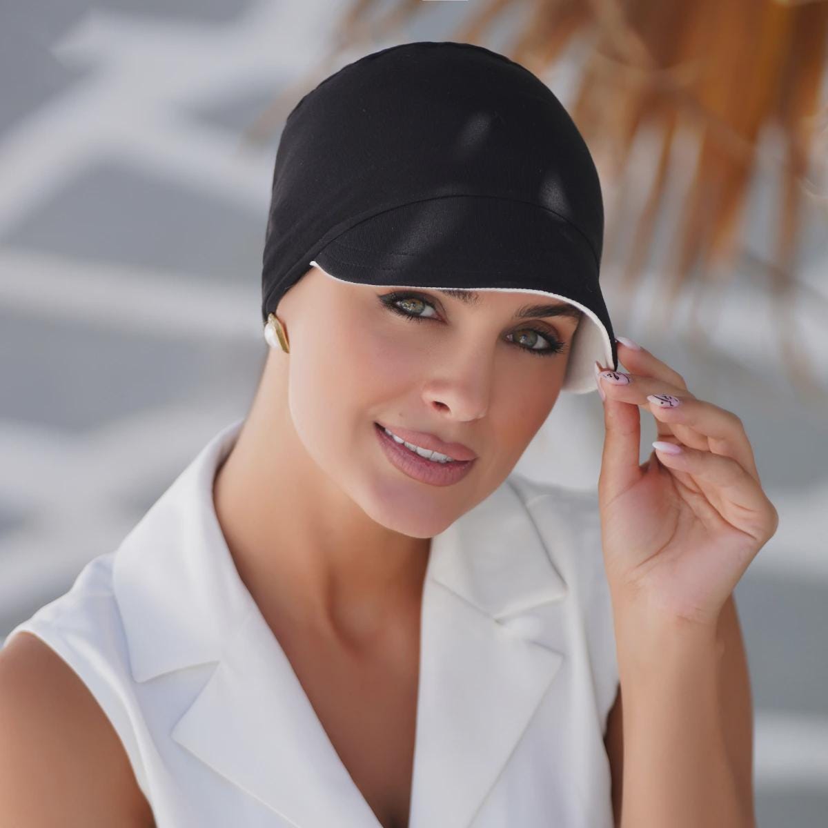 Reversible Summer Chemo Headwear, UPF 50+ Sun Protection Newsboy