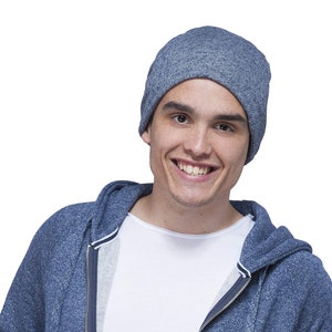 Connor 100% Cotton Cozy Chemo Sleep Cap - Cancer Snug Hat, Hats for Cancer Patients, Soft Chemo Cap, Turbans, Alopecia Hair Loss, Unisex