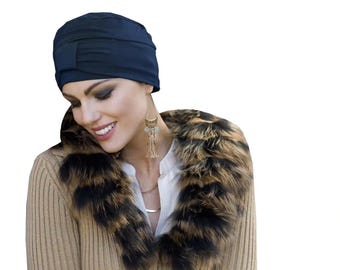 Chemo Headwear Hats for Women, Bamboo Turban Cap for Hair Loss - Ellie