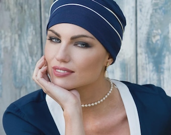 Berretto da chemioterapia per donna, in morbido bambù, ideale per chi soffre di alopecia - Brooklyn