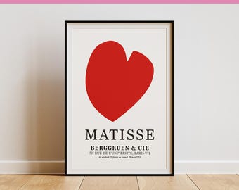 Matisse Ausstellungsplakat, moderne minimalistische Kunstdruck (Digital Download)