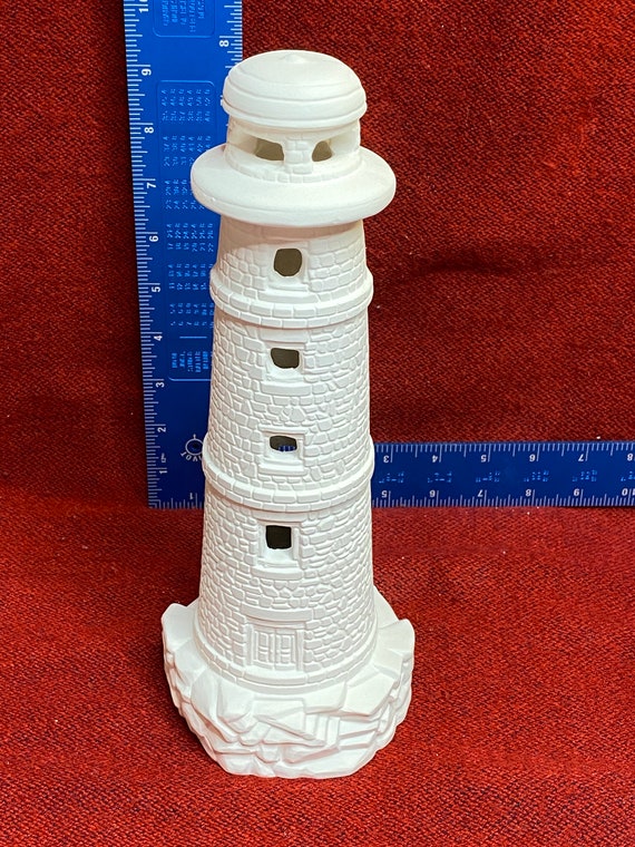 Unpainted LightHouse ceramic Bisque Etsy