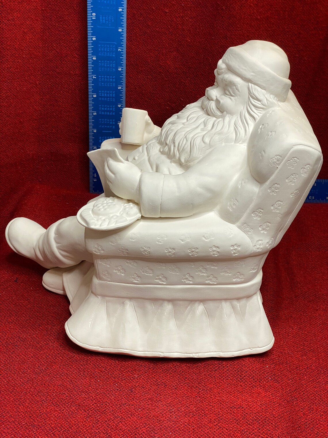 Santa Cookie Jar Ceramic Bisque Ready to Paint Etsy