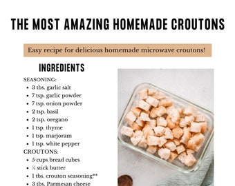 The Most Amazing Homemade Croutons