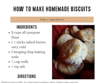 How To Make Homemade Biscuits