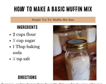 Wie man eine einfache Muffinmischung macht