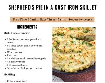 Shepherd's Pie In A Cast Iron Skillet