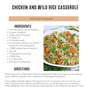 Chicken and Wild Rice Casserole Recipe