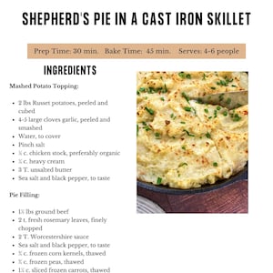 Shepherd&#39;s Pie In A Cast Iron Skillet