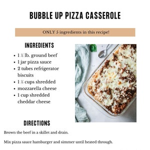 Incredibly Tasty Bubble Up Pizza Casserole Has Only Five Ingredients