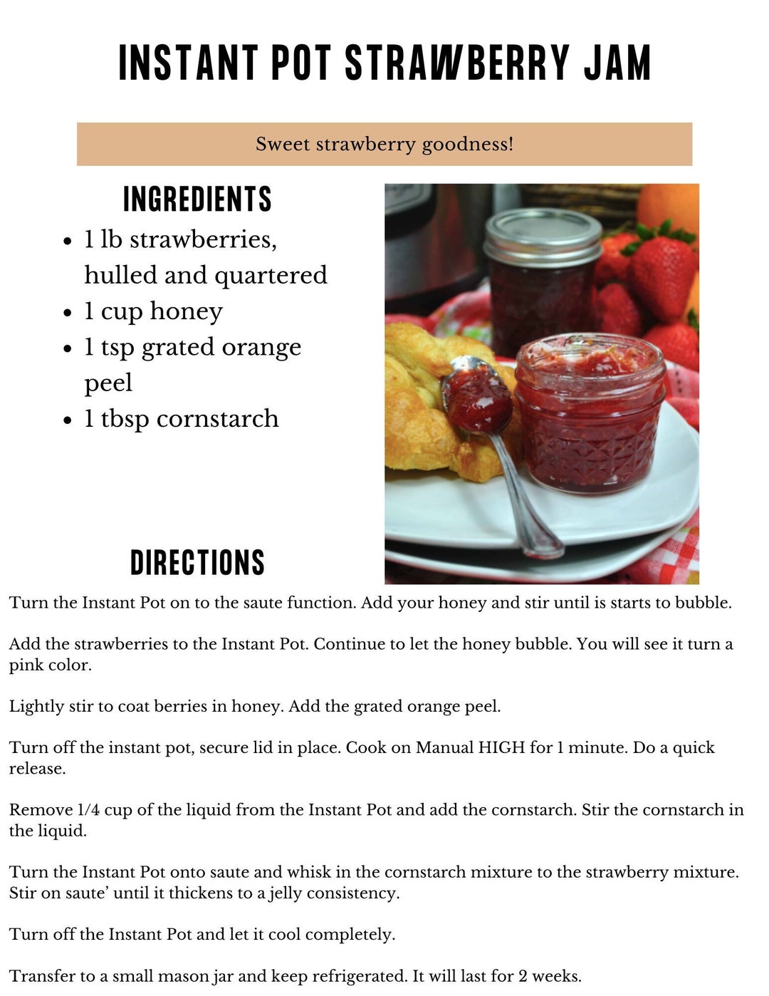 How to can jam in instant pot hotsell