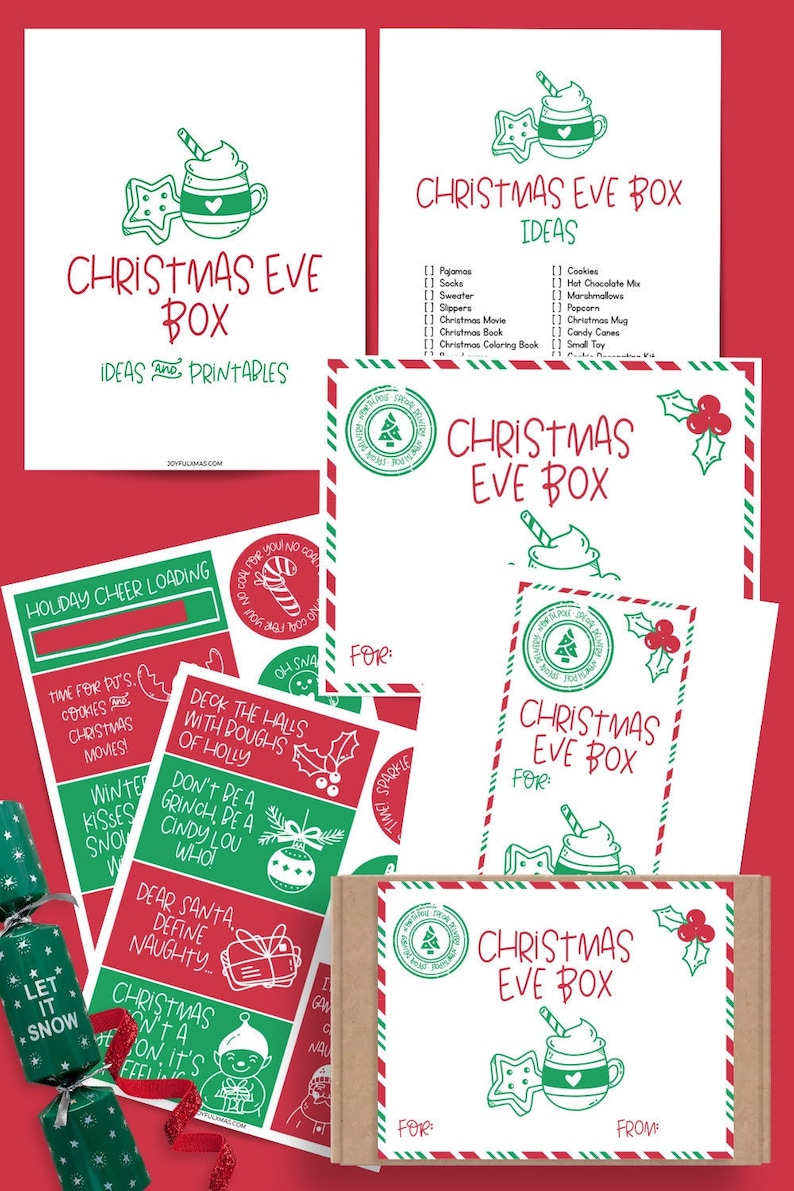 Christmas Eve Box Ideas, Christmas Printables, Digital Download ...