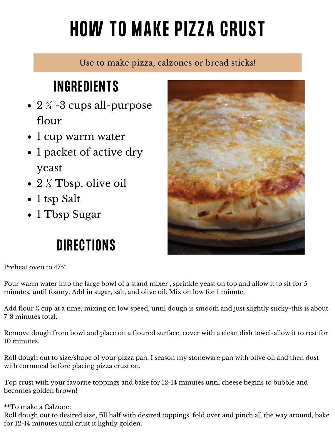 How to Make Pizza Crust - Etsy
