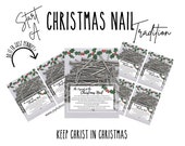 Legend of the Christmas Nail, christmas printable, christmas printables, instant download, holiday printable, kids christmas, kids xmas