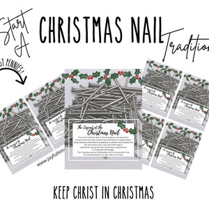 Legend of the Christmas Nail, christmas printable, christmas printables, instant download, holiday printable, kids christmas, kids xmas