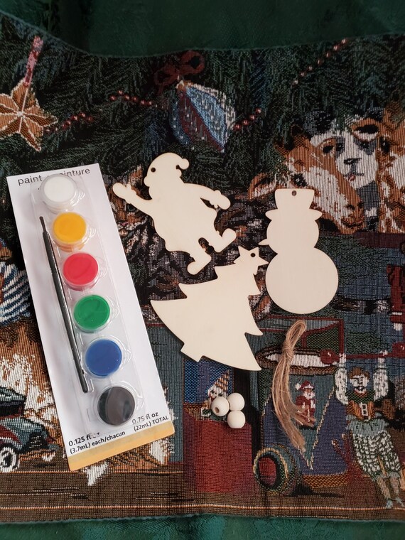 DIY Ornament Painting Kit, Christmas Craft Kit, Christmas Ornament