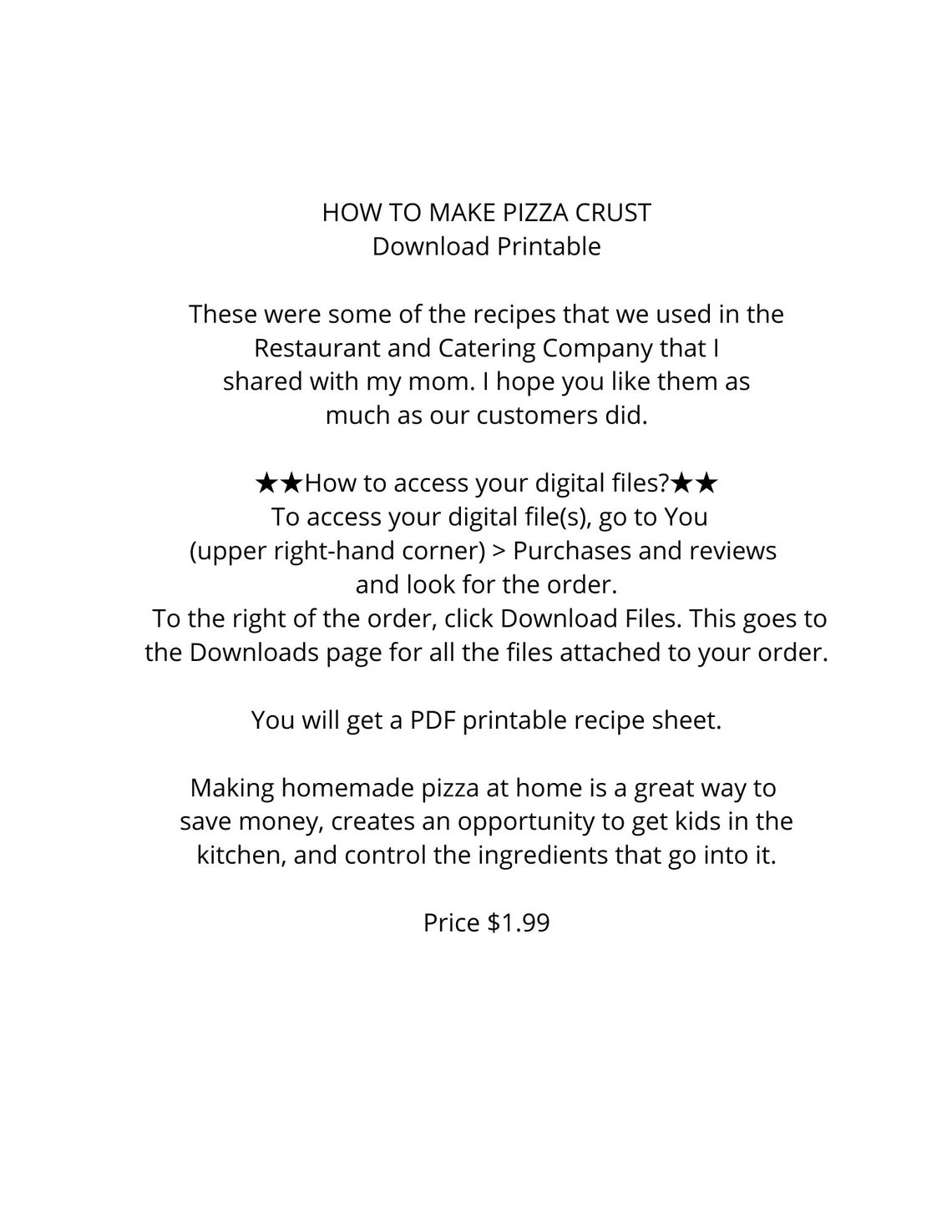 How to Make Pizza Crust - Etsy
