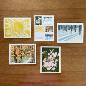 Four Seasons Collection - Set of 4 Blank Greeting Cards