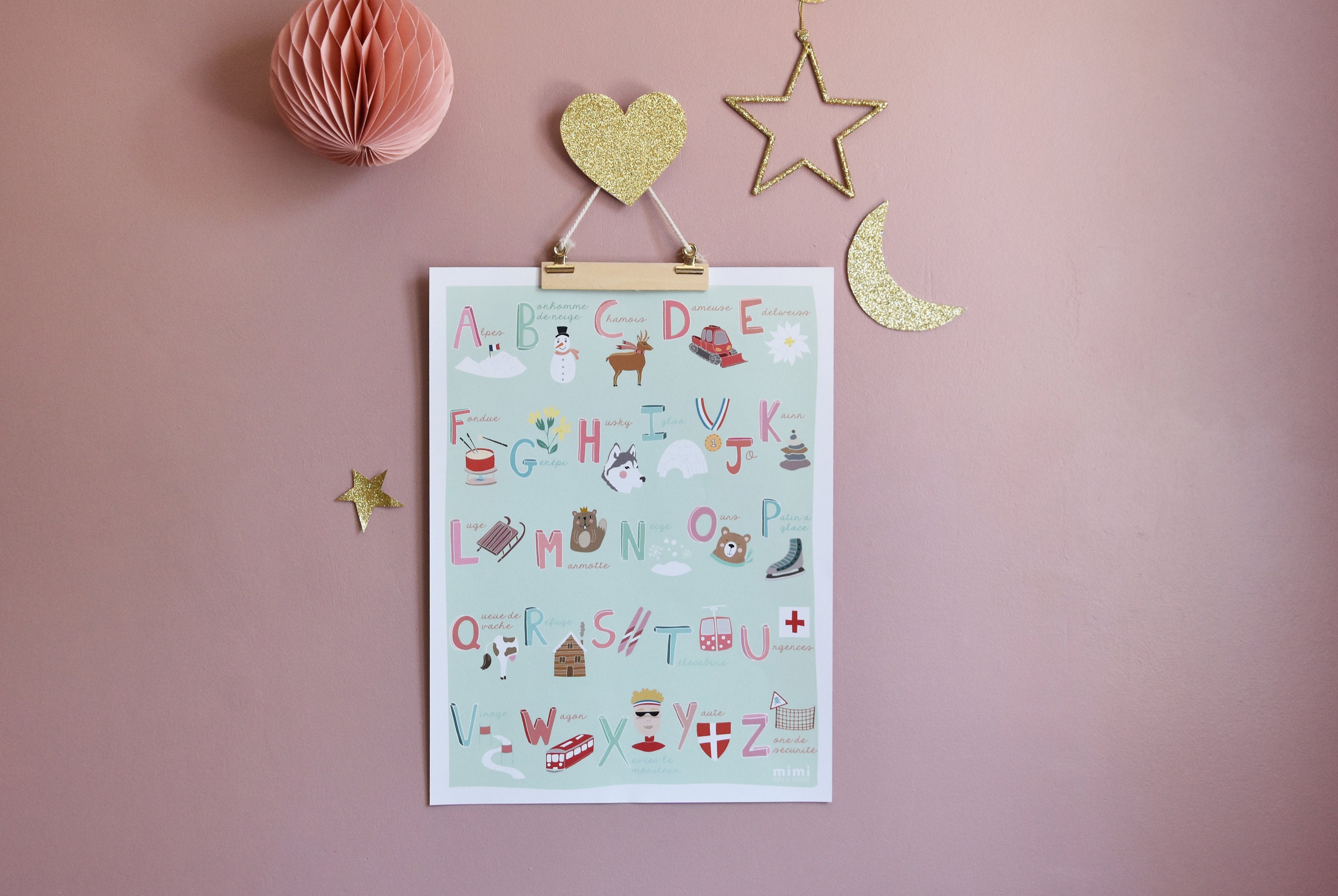 Affiche Abécédaire de La Montagne