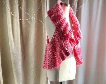 Vintage Hand Crocheted Sweater Vest - One Size Fits All