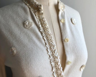white dressy cardigan