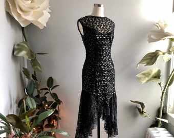 Vintage 1980s Babe Sequin Party Dress