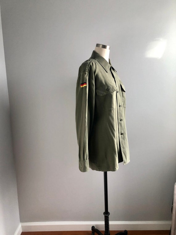 Vintage 80s German Bundeswehr Field Shirt Size Germa Gem