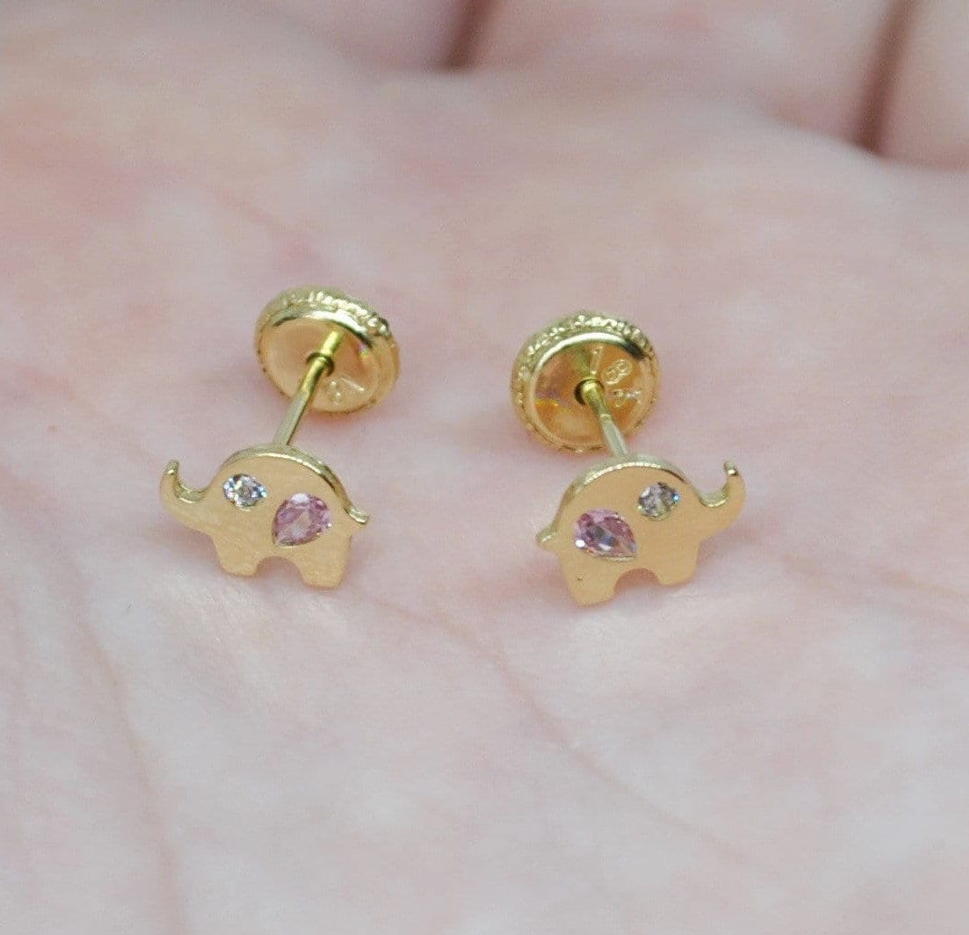 SSFJ 1gram gold plated copper baby jimiki earring for new design