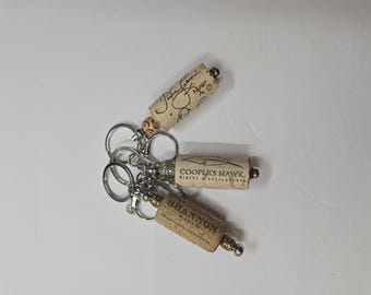 Handmade Wine Cork Keychains – Crafted with Love and Creativity