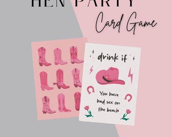 Hen Party Card Game - 'Drink If' Card Game - Drinking Game - Hen Party Drinking Game - Hen Party Game - Drink If Game - Hen Do Game - UK