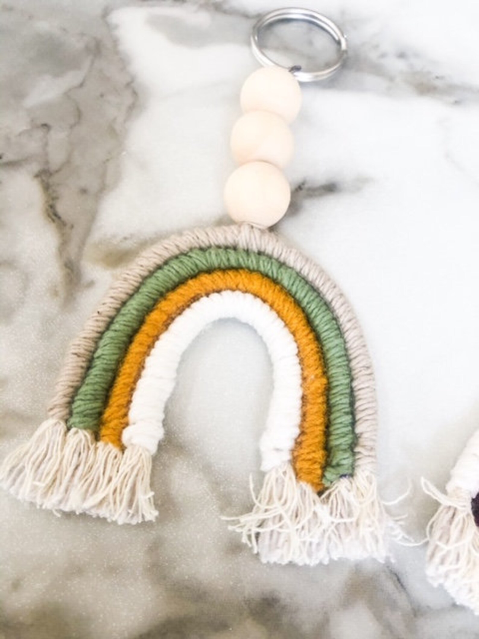 Rainbow Keychain Etsy