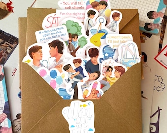 Fish Upon The Sky Sticker Pack: Thai BL Drama Stickers - Never Let Me Go series