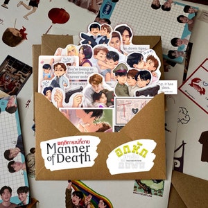 MaxTul Attore thailandese - Serie drammatica Manner of Death - Serie BL Thai Together With Me - MewTul - Pacchetto adesivi - Adesivo BL - Mese dell'orgoglio