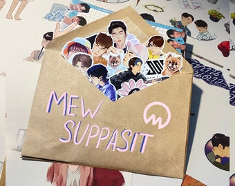 Mew Suppasit Sticker Pack: Thai BL Actor Stickers