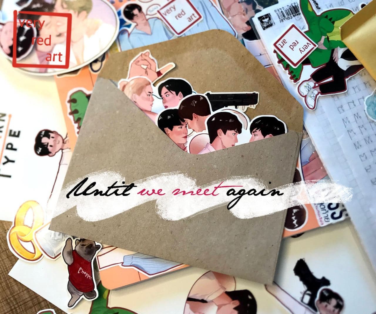OhmFluke Thai BL Stickers: Until We Meet Again - KaoEarth UWMA LGBTQ Pride