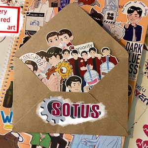 SOTUS The Series - Autocollants Sotus - Autocollants thaïlandais BL - SingtoKrist - Série dramatique asiatique - Autocollants Boba tea - Mois de la fierté - Imperméable