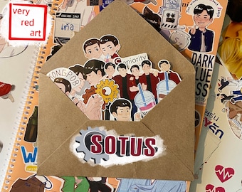 SOTUS The Series-stickers: Thai BL Drama, stickerpakket LGBTQ Pride - Ex Morning-serie