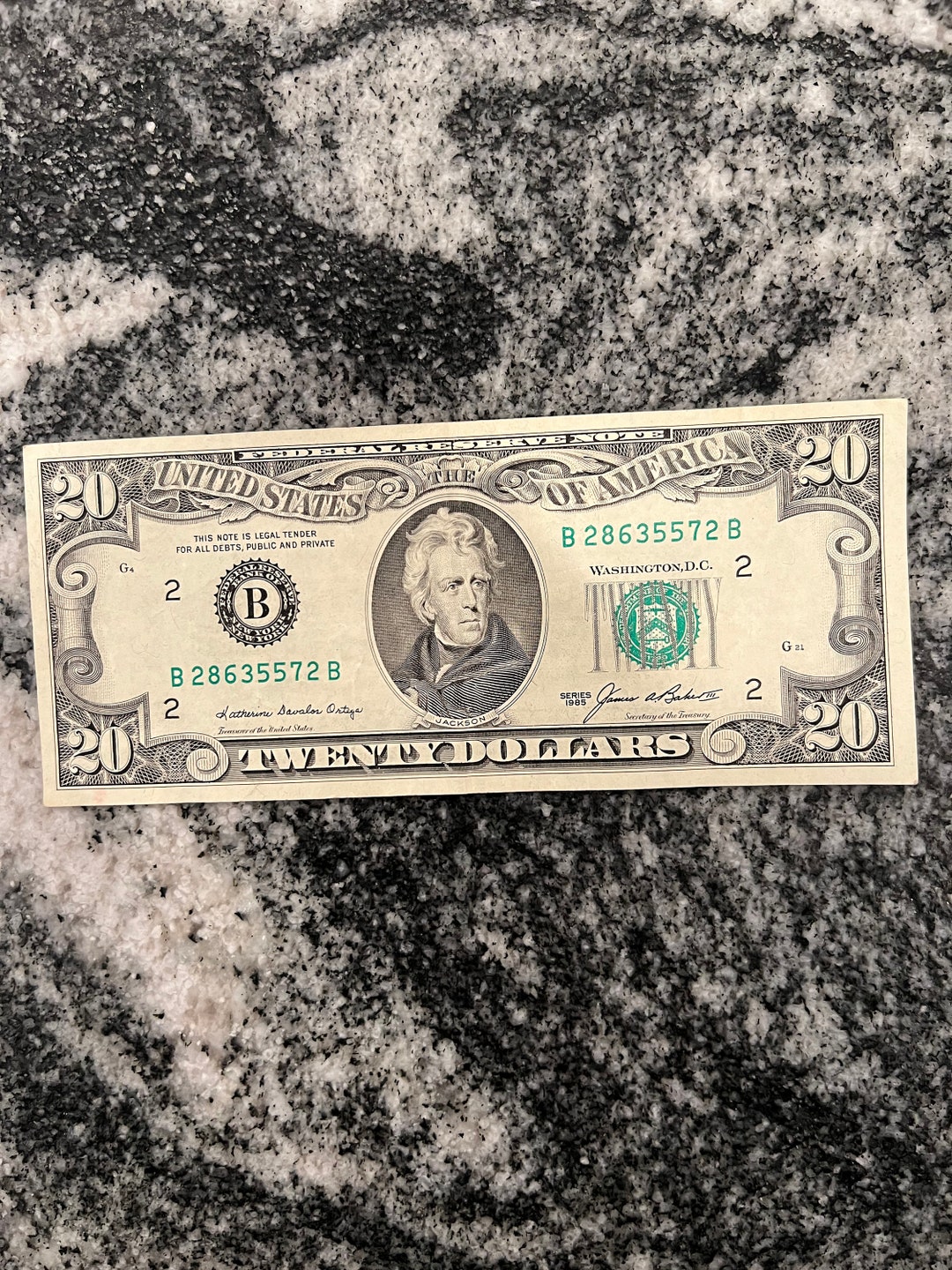 How Much Is A 1985 20 Dollar Bill Worth Rare Vintage 1985 Twenty Dollar Bill - Etsy