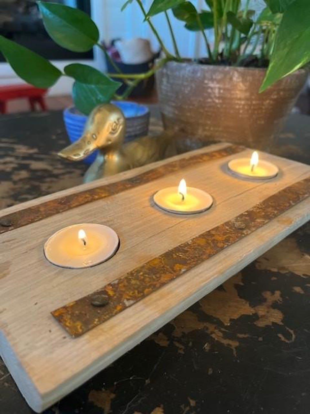 Tealight Candle Holder Made From Reclaimed Materials - Etsy