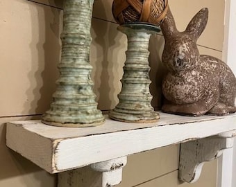 Farmhouse Corbel Wall Shelf, Solid Wood, Mantel, French Country, Rustic Wood, Kitchen Shelf,  Free Shipping
