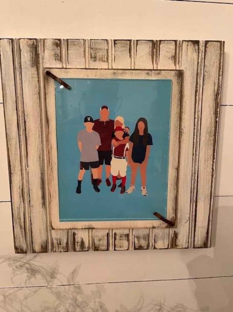 Beadboard Frame Handmade Beadboard Picture Frame for 8x10 Photo - Etsy