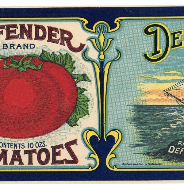 Vintage Tomato Cans Etsy