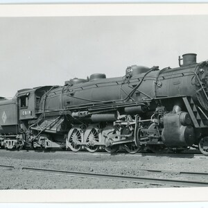RpPC Railroad Cartolina fotografica. Chicago e Illinois Midland Railway 704. Springfield, Illinois 1951. Robert J. Foster.