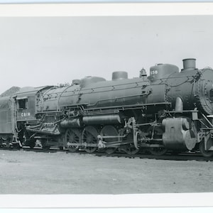RpPC Railroad Cartolina fotografica. Chicago e Illinois Midland Railway 658. Springfield, Illinois 1950. Robert J. Foster.